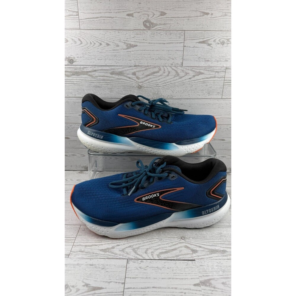 Brooks Glycerin 21 1104191D474 Blue White 10.5D Mens Sneakers Athletic Shoes #50
